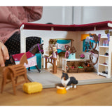 Boutique d'équitation pour chevaux schleich, Coffret schleich avec 67 éléments inclus dont 1 cheval schleich, coffret figurines