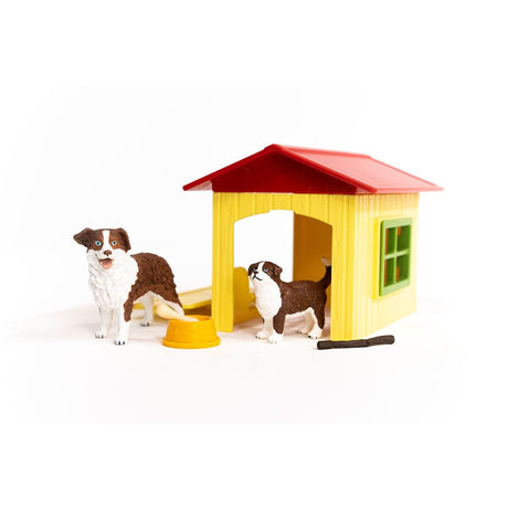 Figurine Niche pour Chien , pour enfants des 3 ans, coffret, 18,8 x 8,2 x 14,7 cm - Schleich 42573 FARM WORLD