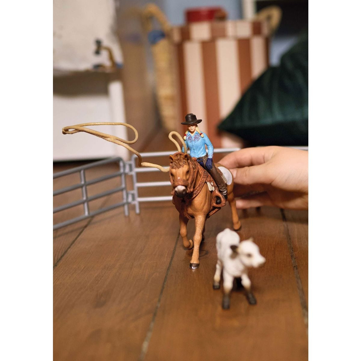 Coffret SCHLEICH - Equipe de Cowboy et leurs lassos - 42577 - Gamme Farm World
