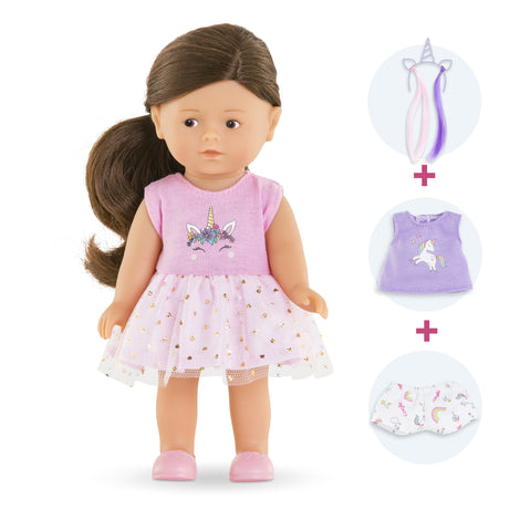 Coffret poupée - COROLLE - Mini Corolline Romy Licorne - 20 cm - Des 3 ans