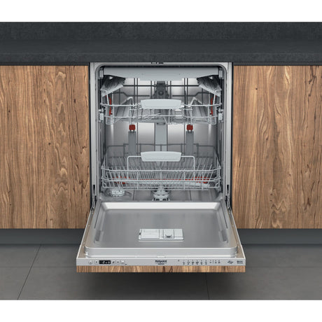 Lave-vaisselle tout encastrable HOTPOINT HI5030WEF - 14 couverts - Induction - L60cm - 43 dB - tiroir a couverts