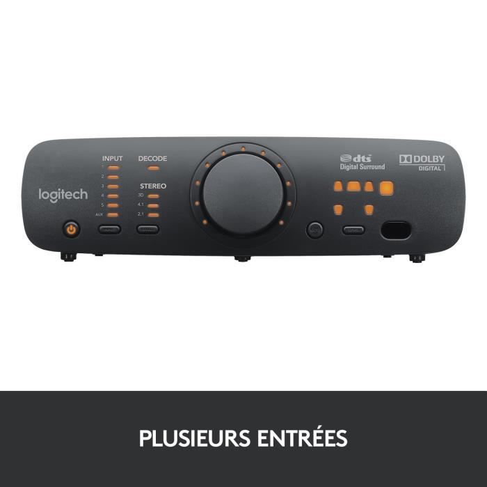 Enceinte PC - Filaire - Logitech - Z906 - Noir