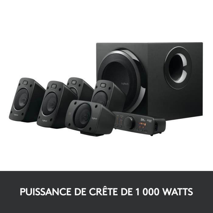 Enceinte PC - Filaire - Logitech - Z906 - Noir