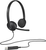 Casque - Filaire - Logitech - H340 - USB - Anti-parasite - Noir