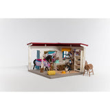 Boutique d'équitation pour chevaux schleich, Coffret schleich avec 67 éléments inclus dont 1 cheval schleich, coffret figurines