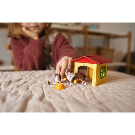 Figurine Niche pour Chien , pour enfants des 3 ans, coffret, 18,8 x 8,2 x 14,7 cm - Schleich 42573 FARM WORLD