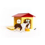Figurine Niche pour Chien , pour enfants des 3 ans, coffret, 18,8 x 8,2 x 14,7 cm - Schleich 42573 FARM WORLD