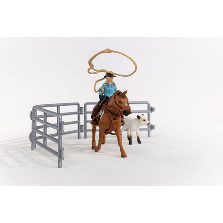 Coffret SCHLEICH - Equipe de Cowboy et leurs lassos - 42577 - Gamme Farm World
