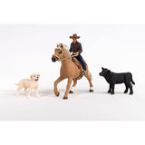 Coffret Aventures d'équitation Western, SCHLEICH 42578 Farm World, Animaux de la ferme, des 5 ans
