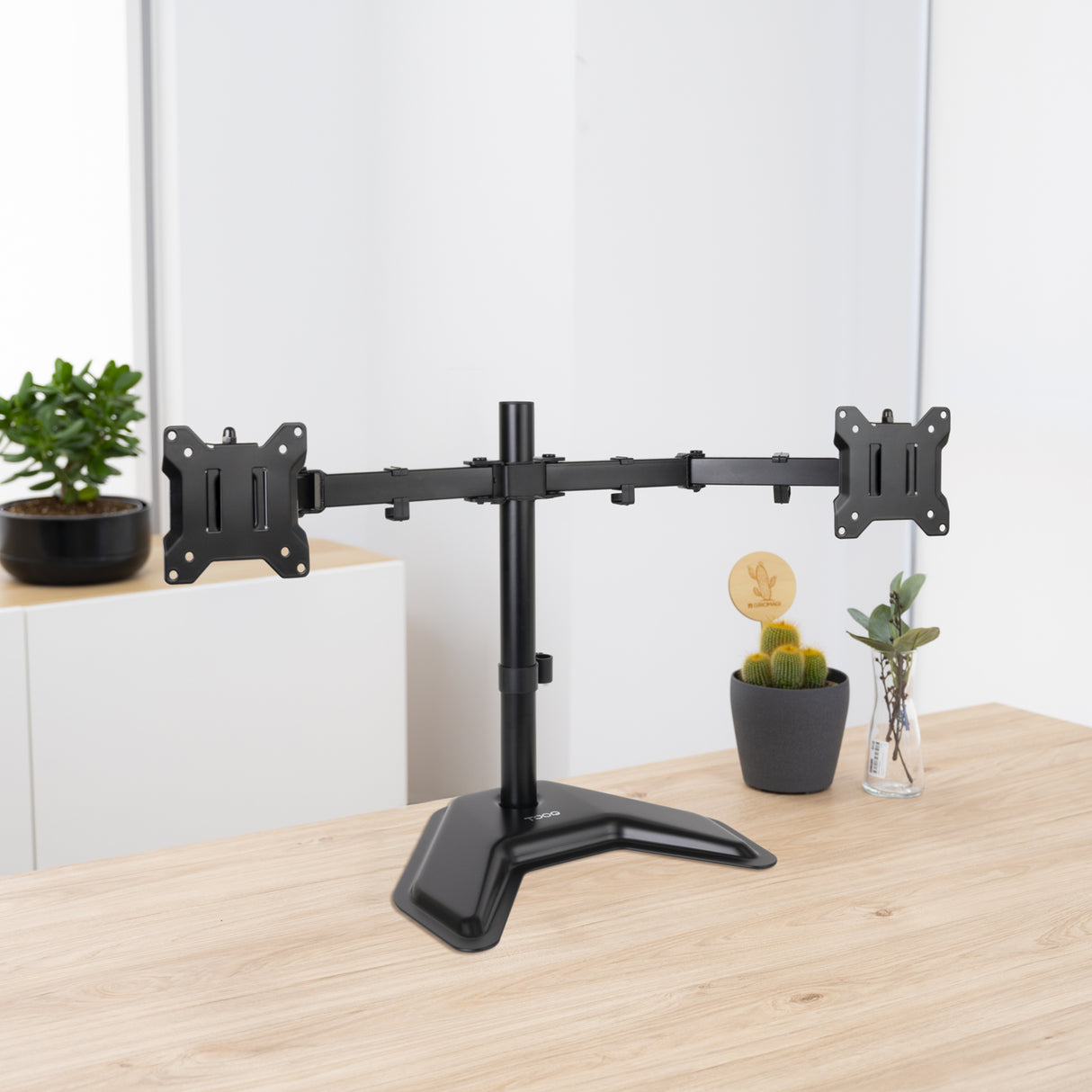 Support double-écran à poser Tooq DB1702TN 17"-32" (9kg max) (Noir)