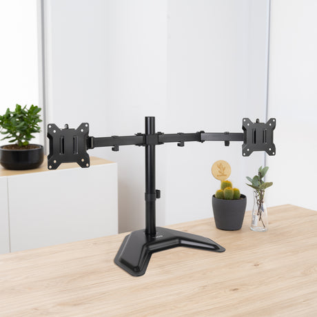 Support double-écran à poser Tooq DB1702TN 17"-32" (9kg max) (Noir)