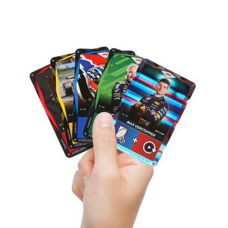 UNO Élite Formula 1 Édition - Jeu de cartes - Avec 4 boosters - Mattel Games - JLV42 - 7 ans et +