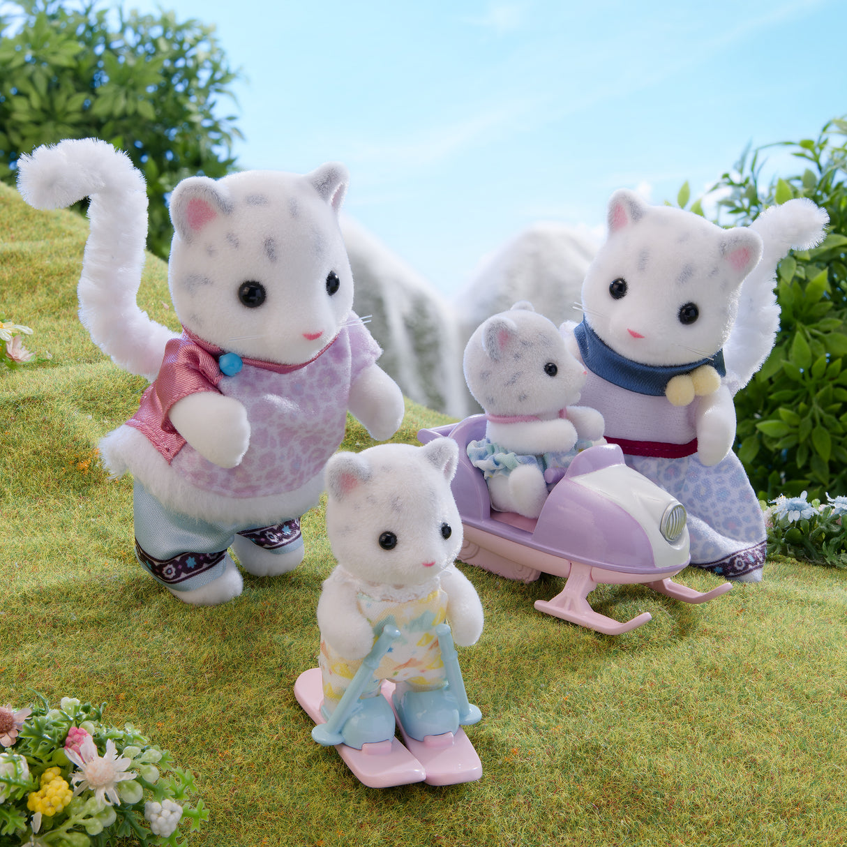 La famille Panthere des neiges - Sylvanian Families - 5814