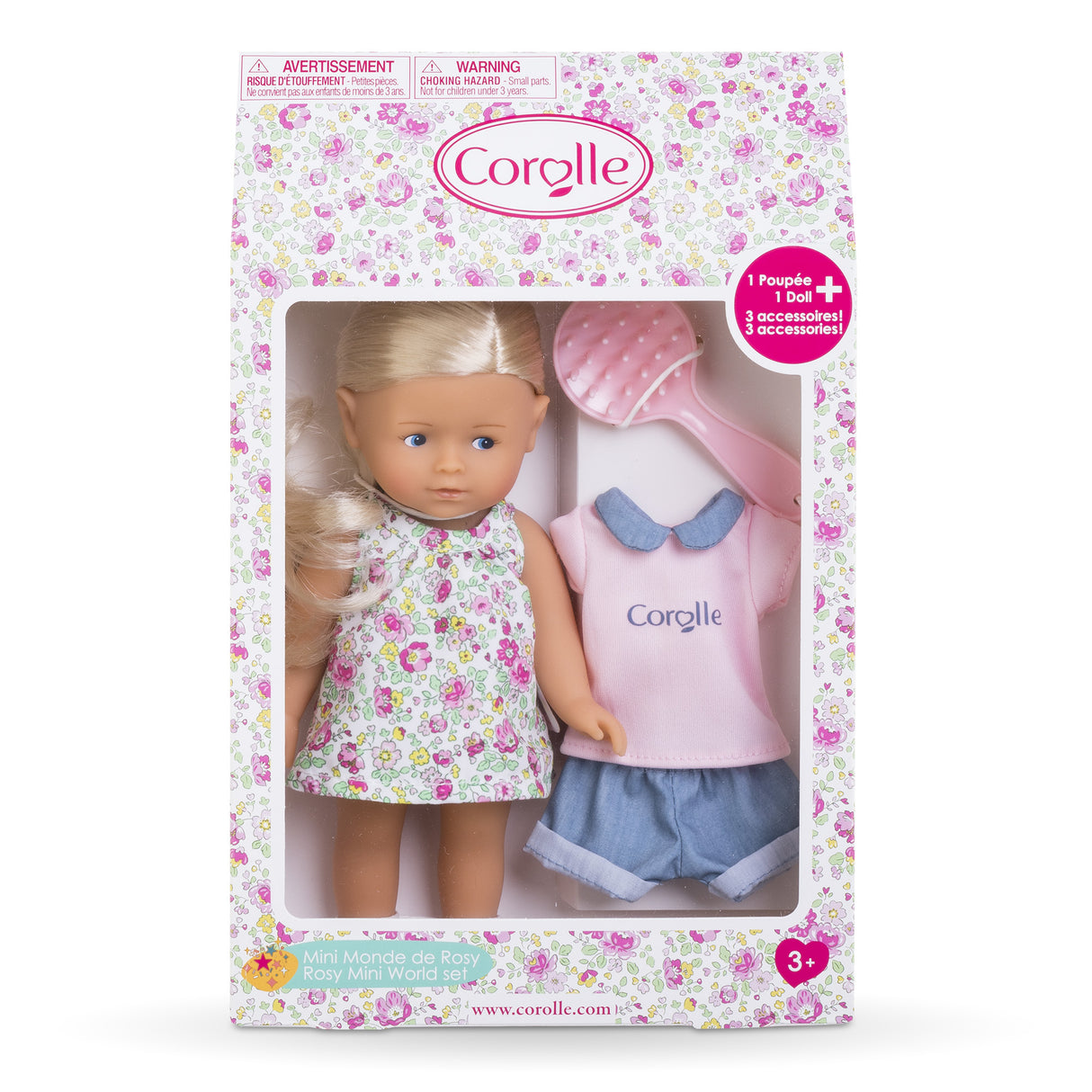 Coffret poupée Mini Monde De Rosy - COROLLE - Mes Minis Corollines - Des 3 ans