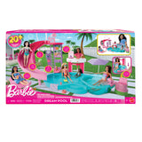 Barbie - Coffret Piscine de Reve - Toboggan et jacuzzi - Plus de 20 accessoires - Barbie - JFP01