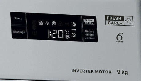 Lave-linge hublot WHIRLPOOL FFS9269SBFR - 9 kg - Induction - 60 cm - 1200 trs/min - Silver