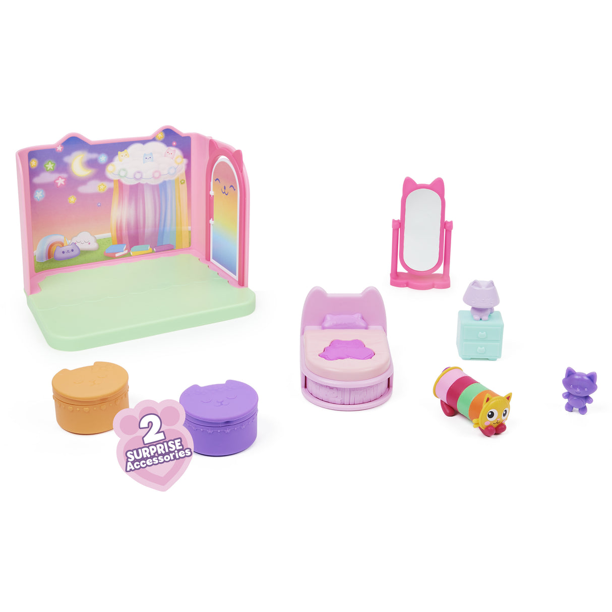 Gabby et la Maison magique - Playset Deluxe la Chambre de Polochat - 1 figurine + accessoires