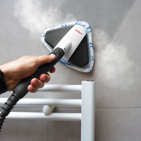 POLTI VAPORETTO SV660 STYLE - Balai vapeur 2-en-1 - Tout sol - 1500 W - 0,5 L - Câble 6 m - Gris / Blanc
