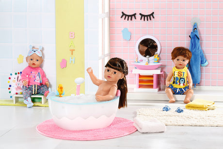 BABY BORN - Baignoire pour poupée - Effets lumineux et sonores - Canard de bain amovible - Des 3 ans et plus