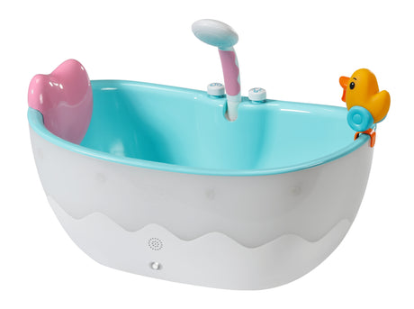 BABY BORN - Baignoire pour poupée - Effets lumineux et sonores - Canard de bain amovible - Des 3 ans et plus
