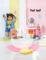 BABY BORN - Baignoire pour poupée - Effets lumineux et sonores - Canard de bain amovible - Des 3 ans et plus