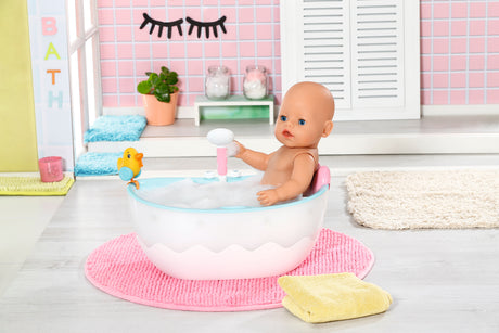 BABY BORN - Baignoire pour poupée - Effets lumineux et sonores - Canard de bain amovible - Des 3 ans et plus