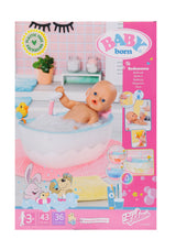 BABY BORN - Baignoire pour poupée - Effets lumineux et sonores - Canard de bain amovible - Des 3 ans et plus