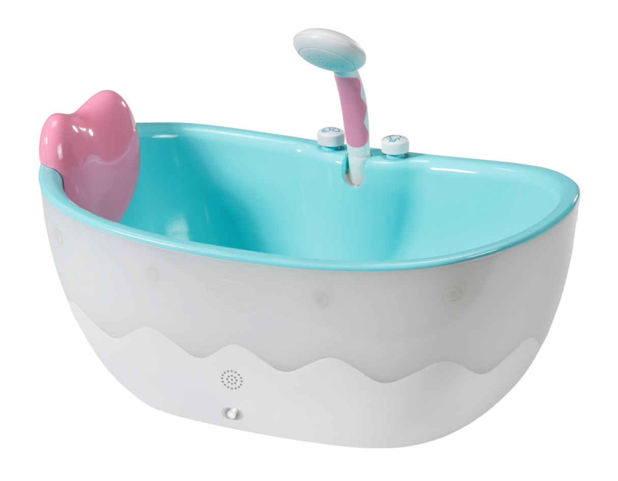 BABY BORN - Baignoire pour poupée - Effets lumineux et sonores - Canard de bain amovible - Des 3 ans et plus