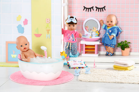 BABY BORN - Baignoire pour poupée - Effets lumineux et sonores - Canard de bain amovible - Des 3 ans et plus