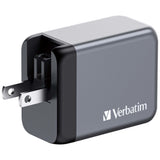 Chargeur secteur Verbatim GNC 1x port USB-A + 2x ports USB-C 65W (Noir)
