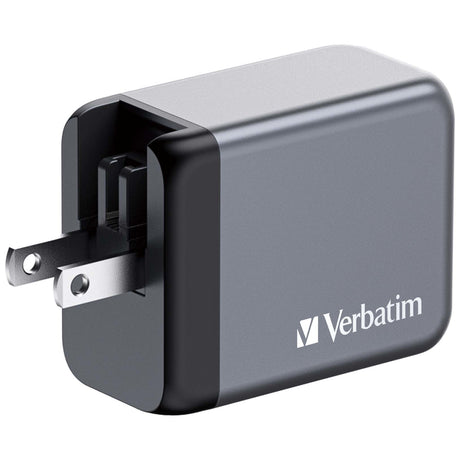 Chargeur secteur Verbatim GNC 1x port USB-A + 2x ports USB-C 65W (Noir)