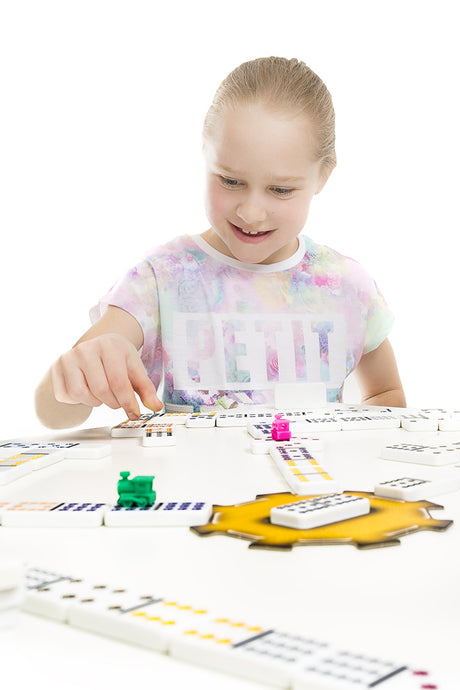 Jeu de dominos Mexican Train TACTIC - Boîte métal - Multicolore - 30 min - Adulte