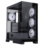 Boitier Moyen Tour ATX iTek Showbui 45 RGB avec panneaux vitrés (Noir)