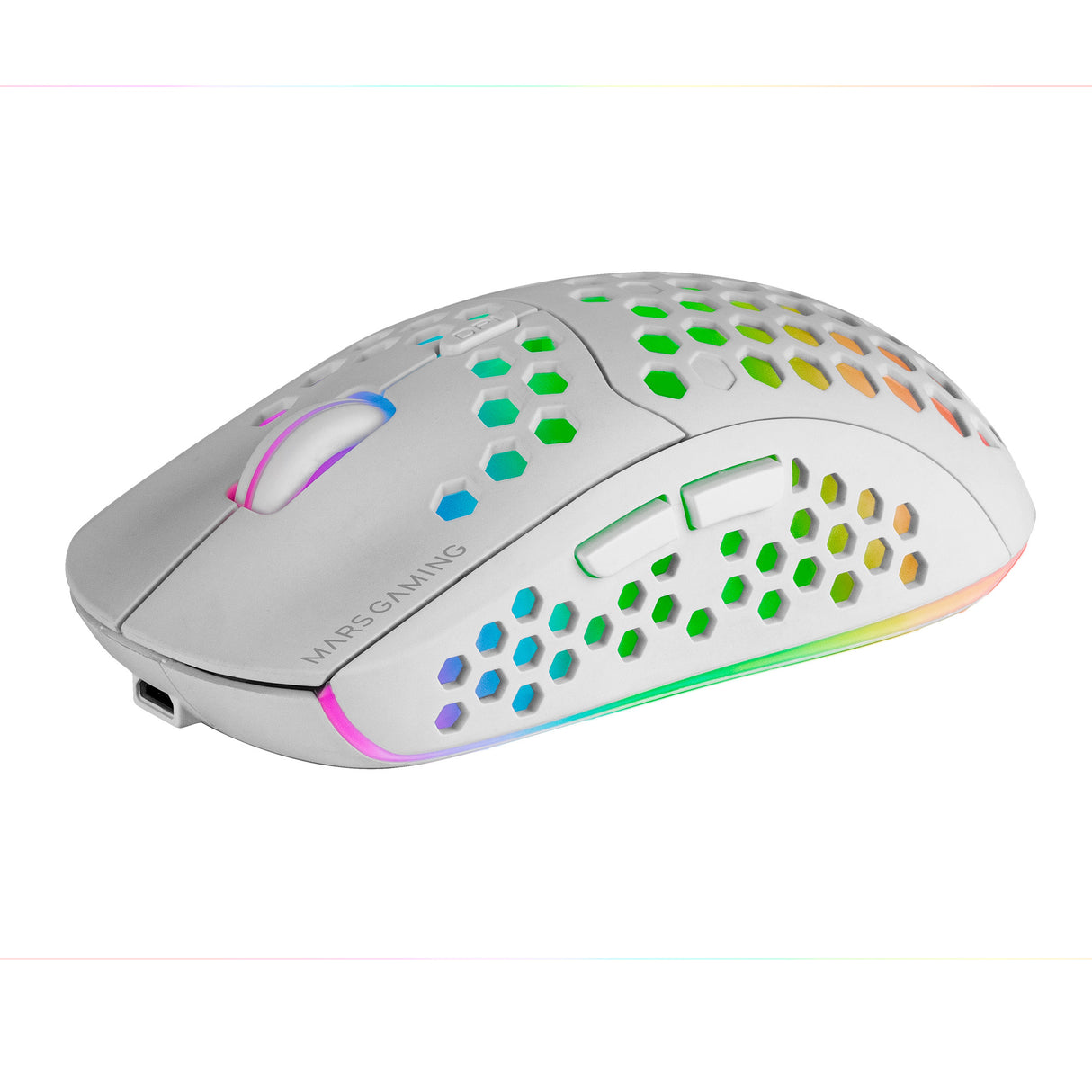 Souris sans fil Gamer Mars Gaming MMW3 RGB (Blanc)