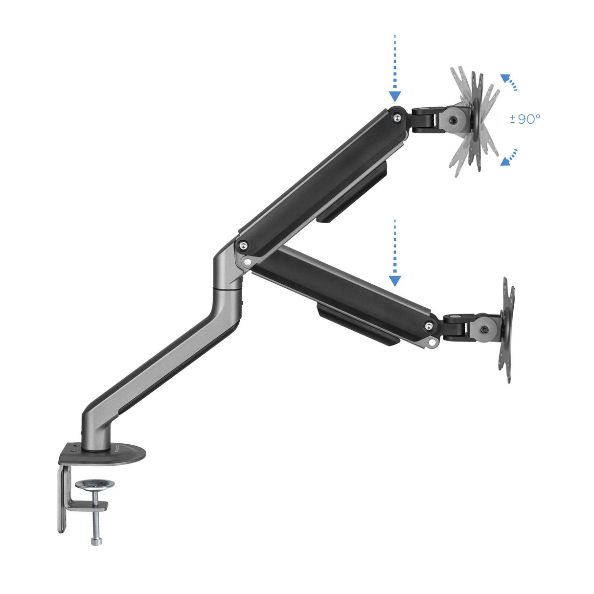 Support écran é fixer Tooq DB4032TNR 17"-32" (9kg max) (Gris)