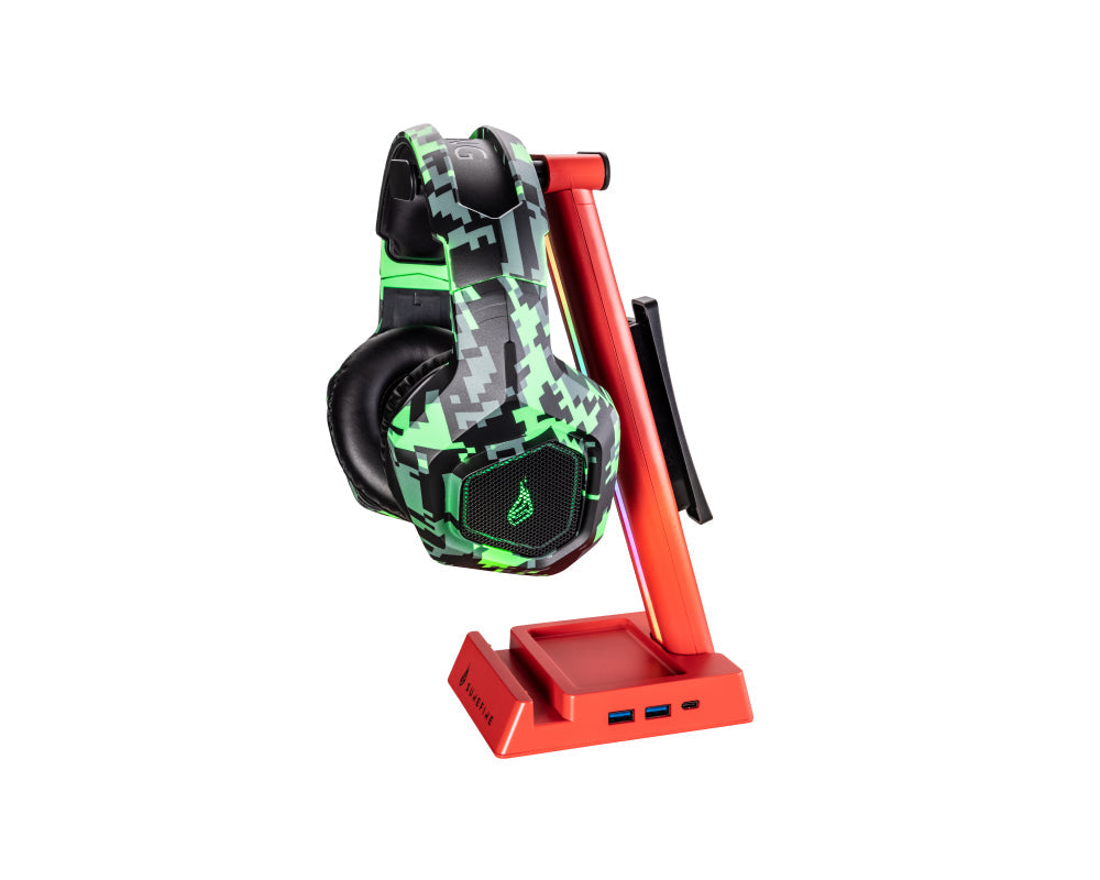 Support Casque Verbatim SureFire Vinson N2 RGB (Rouge)