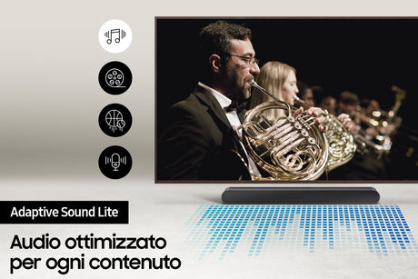SAMSUNG HW-S50B - Barre de son 3.0 - One Body - Caisson de basse intégré - Bluetooth