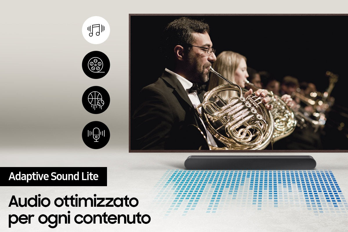 SAMSUNG HW-S50B - Barre de son 3.0 - One Body - Caisson de basse intégré - Bluetooth