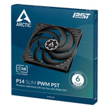 Ventilateur de boitier Arctic P14 Slim PST - 14cm (Noir)