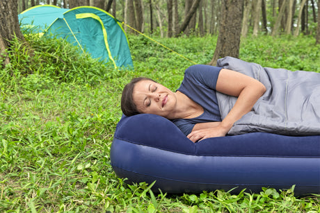 Matelas gonflable camping - BESTWAY - 67225 - 2 places - 1,91m x 1,37m x 22cm - Avec pompe a pied intégrée