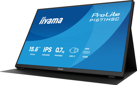 Ecran PC Portable - IIYAMA - 16 - Full HD - Dalle IPS - 8ms - Prolite P1671HSC-B1