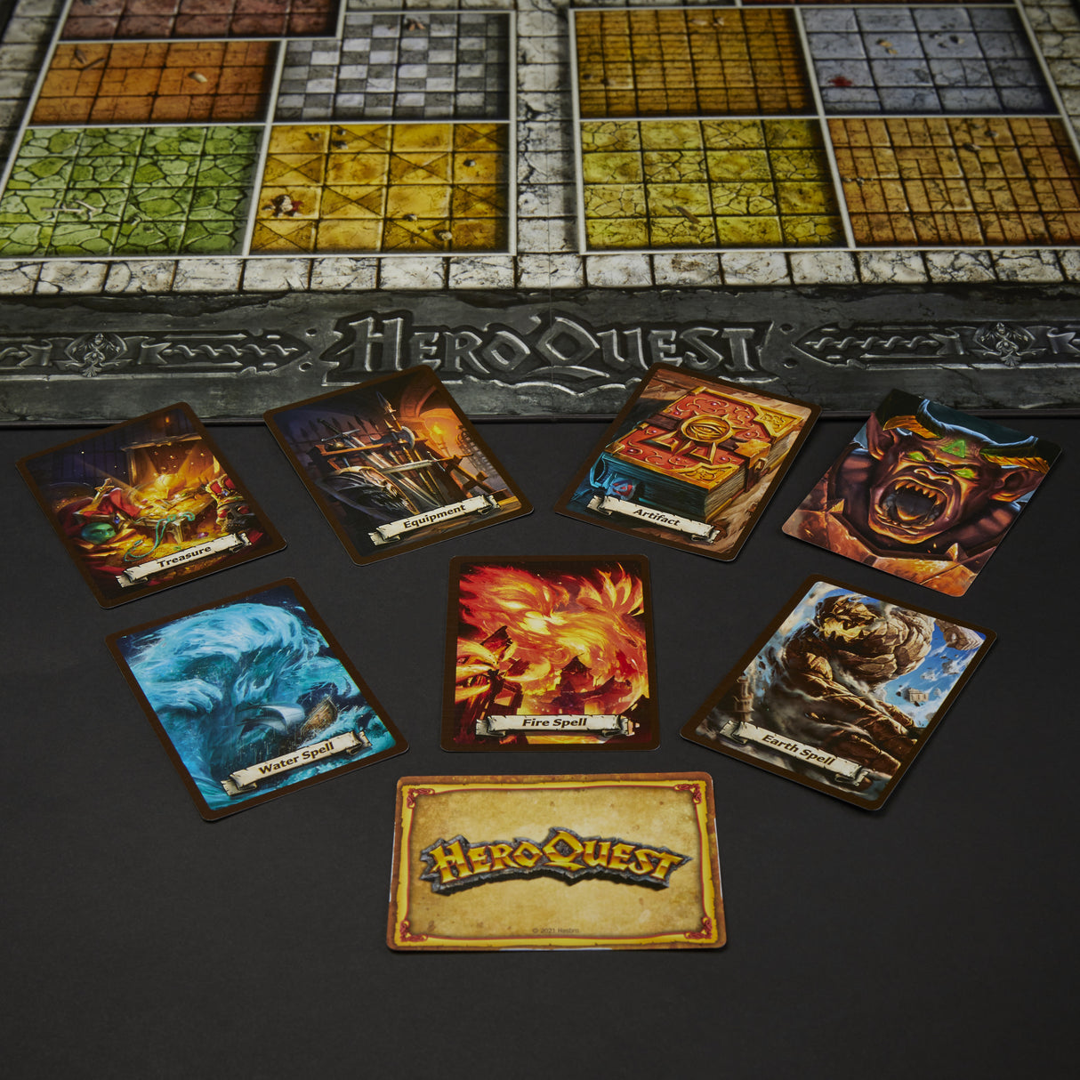 Heroquest Systeme de Jeu, Jeu d'aventures fantastiques styles donjon, Jeu de société, A partir de 14 Ans, 2 a 5 Joueurs