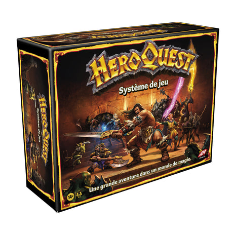 Heroquest Systeme de Jeu, Jeu d'aventures fantastiques styles donjon, Jeu de société, A partir de 14 Ans, 2 a 5 Joueurs