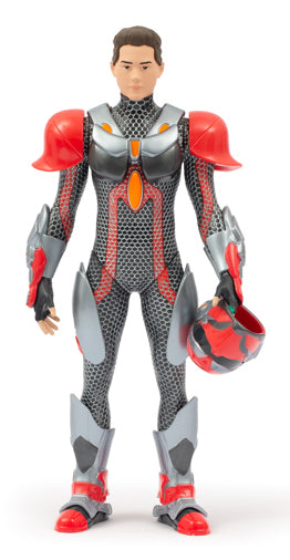 Figurine articulée - GORMITI - Scion avec armure Modele Feu - 27 cm - a partir de 4 ans - GRV034