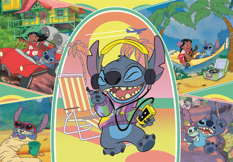 Puzzle Stitch 180 pieces Super, Pour enfants a partir de 3 ans, Theme dessins animés, CLEMENTONI