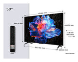 TCL 50P6K - TV LED 50 (126 cm) - 4K UHD 3840x2160 - HDR10+ - Google TV  - 3xHDMI 2.1 - WiFi