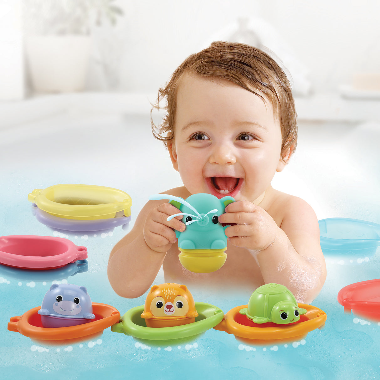 VTECH-COFFRET DE BAIN EMPILO RIGOL'EAU