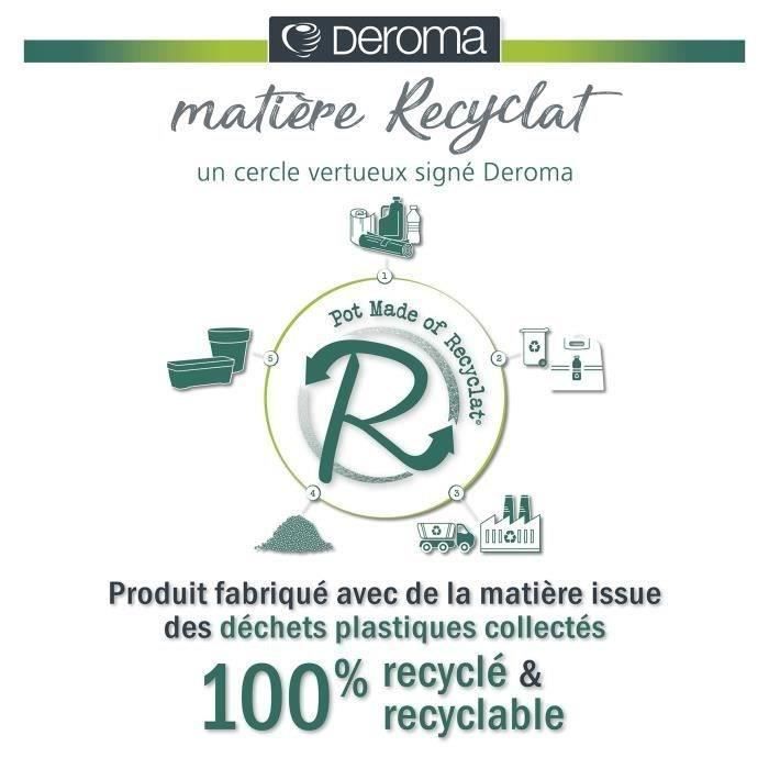 DEROMA Muret haut LIKE R - 78x29,5 cm H65 cm - Anthracite