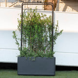 Porte-plantes - DEROMA - Cosmo - 78 x H 155 cm - Métal - Gris