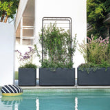 Porte-plantes - DEROMA - Cosmo - 78 x H 155 cm - Métal - Gris
